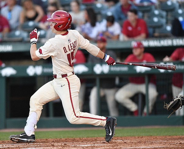 Razorbacks' Dylan Leach Hits for Cycle in Whopping 21-9 Win Over