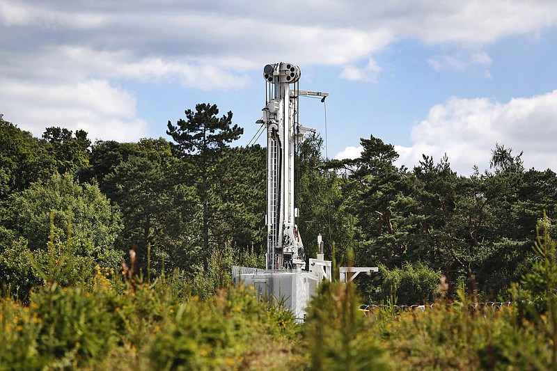 The Cuadrilla exploratory drilling site is seen in Balcombe, West Sussex, England, in the summer of 2013.
(AP/Lefteris Pitarakis)