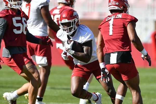 Sanders comfortable in larger role at tailback | Whole Hog Sports