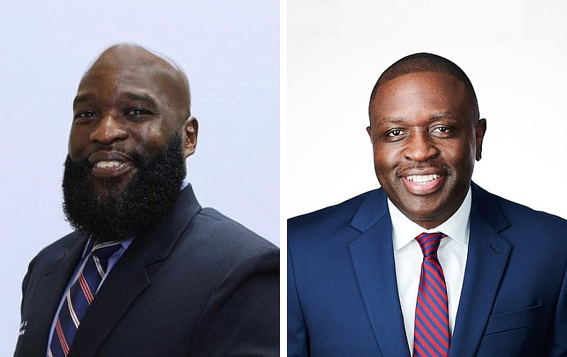 Finalists for Little Rock School District superintendent, Jermall Wright and George “Eric” Thomas.