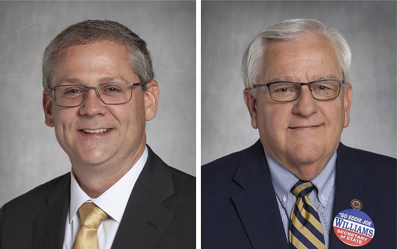 Secretary of State John Thurston (left) and Eddie Joe Williams, his opponent in the secretary of state primary, are shown in these undated courtesy photos.