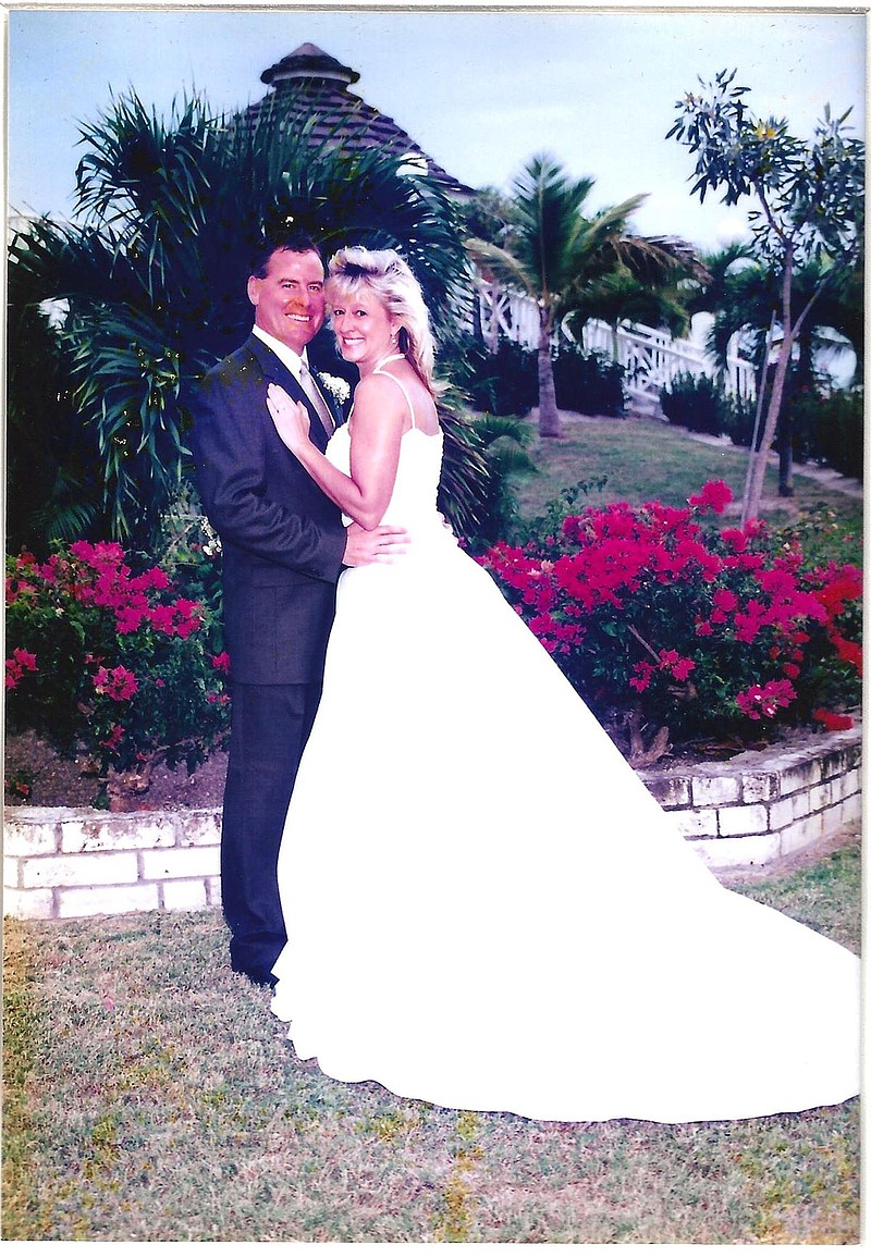 Todd and Laura Murphy on their wedding day, April 17, 2003