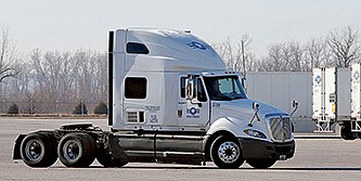 FILE — A semi-truck at the USA Truck company headquarters Wednesday, January 27, 2016, at 3200 Industrial Park Road in Van Buren. (NWA Democrat-Gazette/DAVID GOTTSCHALK)