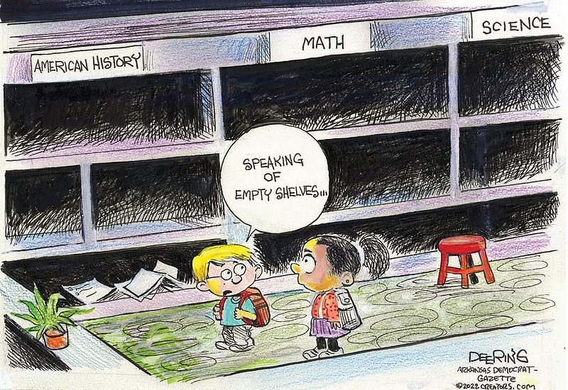 OPINION | JOHN DEERING CARTOON: Empty shelves | The Arkansas Democrat
