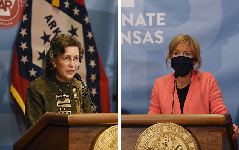 Dr. Jennifer Dillaha and Renee Mallory. (Arkansas Democrat-Gazette/Staci Vandagriff & Thomas Metthe)