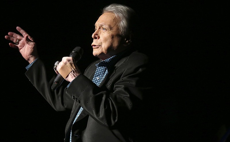 Country music legend Mickey Gilley, 80, performs at Shenandoah University in Winchester, Va., to benefit the Shenandoah Valley Battlefields National Historic District, Saturday, Jan. 14, 2017.
(AP/The Winchester Star/Jeff Taylor)