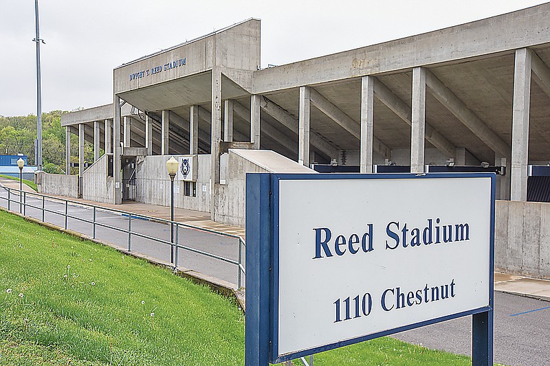 Reed Stadium at Lincoln University is one of the campus renovation projects on hold as university officials and curators decide how to move forward with construction contracting. (Julie Smith/News Tribune photo)