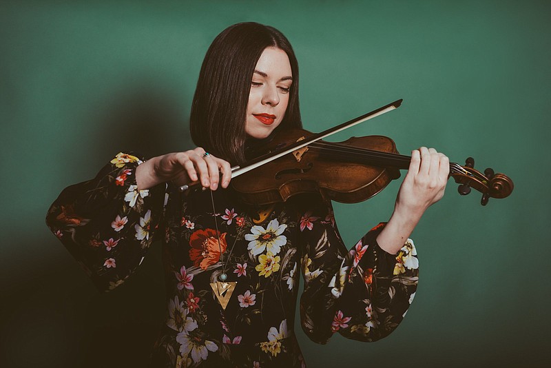 Violinist Tessa Lark plays the "Sky" concerto written for her by Michael Torke this weekend with the Arkansas Symphony Orchestra and guest conductor Matthew Kraemer. (Special to the Democrat-Gazette/Lauren Desberg)