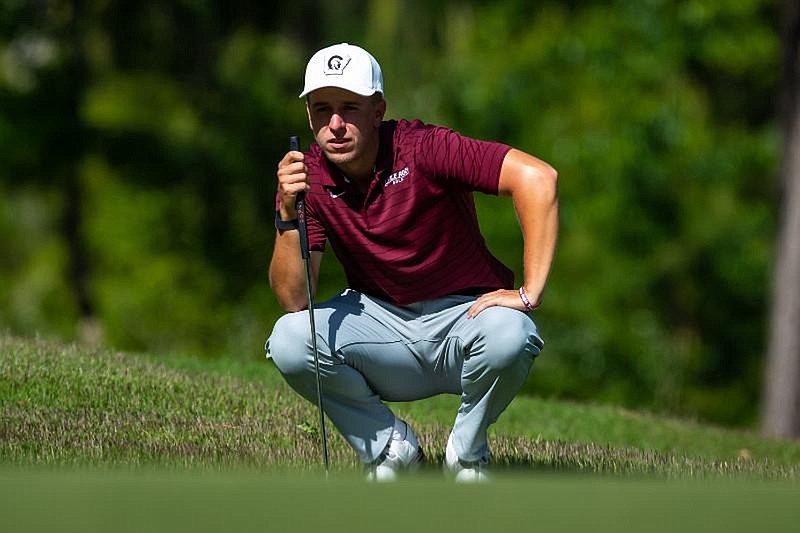 UALR’S Marcel Rauch and Anton Albers (shown) aim to help the Trojans redeem themselves for a last-place finish in last year’s NCAA Championship. UALR will compete in the Palm Beach Gardens Regional at PGA National in south Florida beginning Monday.
(Photos courtesy UALR Athletics)