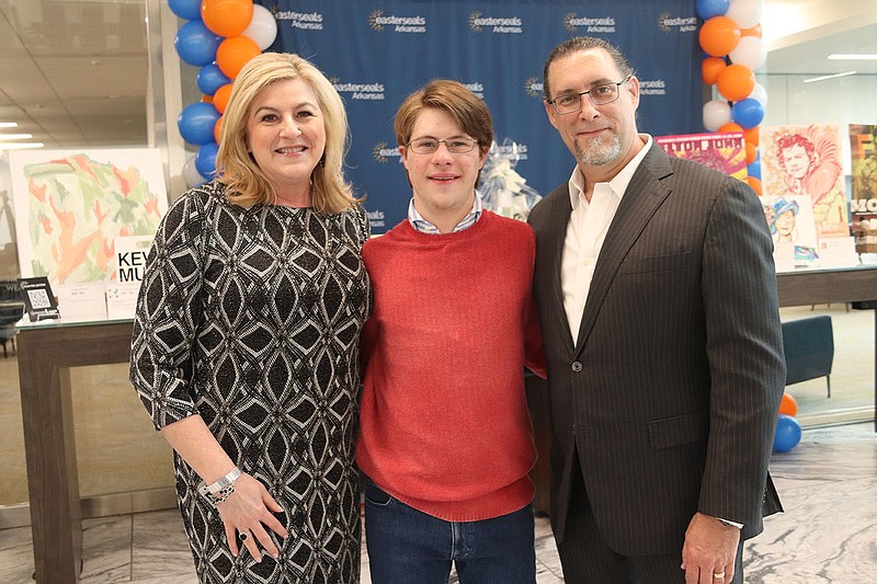 DeeAnn, Al and Dr. James Hunt at Easterseals Arkansas' Fashion Event, held April 30 at the Bank OZK headquarters in west Little Rock..(Arkansas Democrat-Gazette -- Helaine R. Williams)