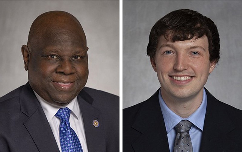 State Rep. Fred Allen (left), D-Little Rock, is being challenged by political newcomer Grant Smith in the May 24 Democratic primary for Arkansas House District 77.