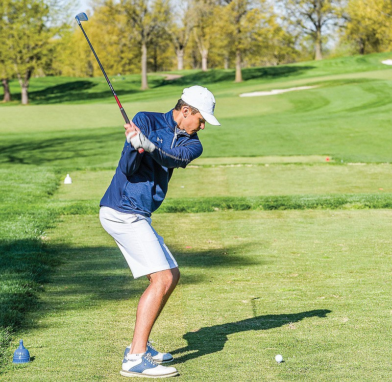 Davis Linhardt of Helias will play in his second straight Class 5 state tournament starting today in Cape Girardeau. (Julie Smith/News Tribune)