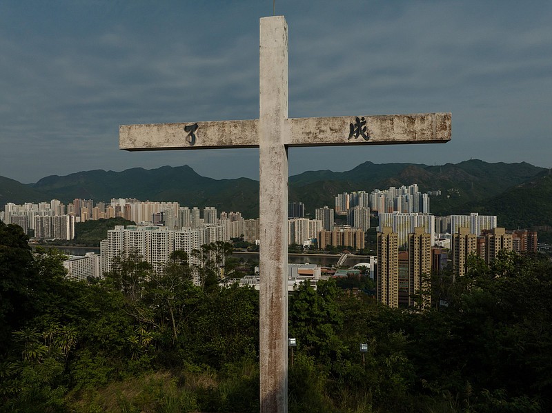 A 40-foot-high cross, erected in 1958, remains in Hong Kong, despite the 1997 transfer of sovereignty from the United Kingdom to China.
(Washington Post/Anthony Kwan)