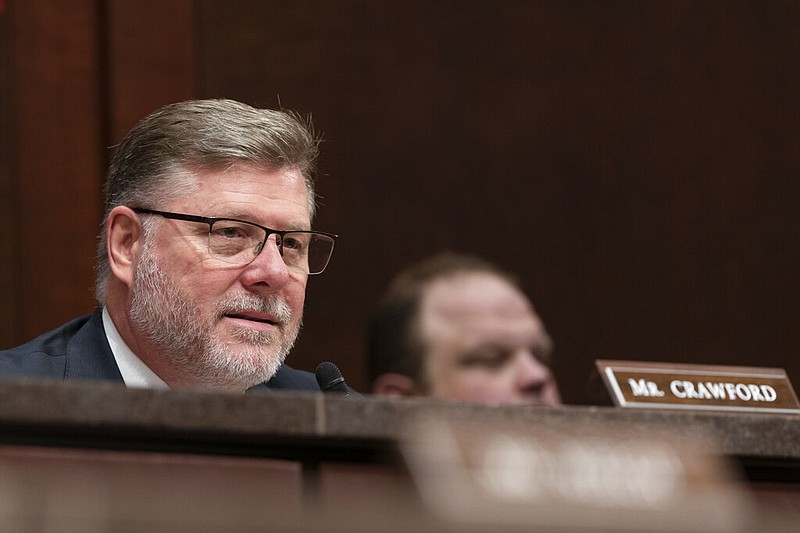 Rep. Rick Crawford, R-Ark., speaks during a hearing of the House Intelligence, Counterterrorism, Counterintelligence, and Counterproliferation Subcommittee on Capitol Hill in Washington in this May 17, 2022 file photo. (AP/Alex Brandon)