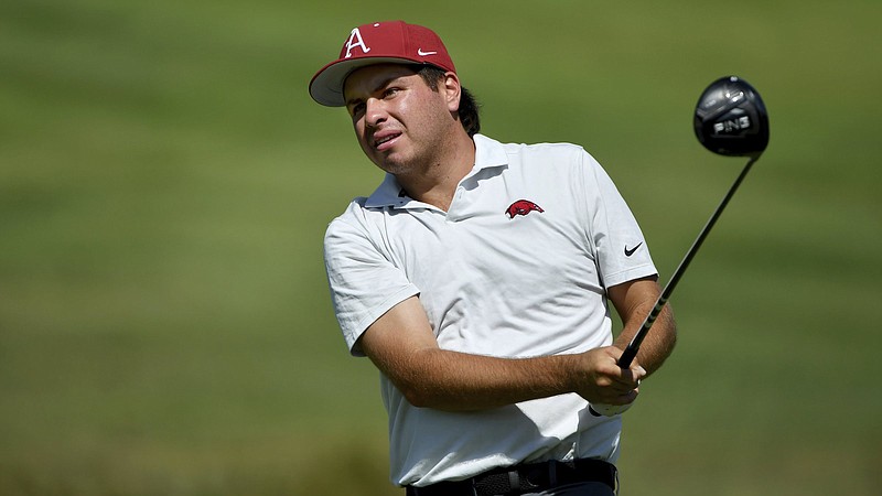 Senior Julian Perico is part of the lineup for Arkansas today as the Razorbacks get set to compete in a field of 30 teams today in the NCAA Championships at Grayhawk Golf Club in Scottsdale, Ariz. The Razorbacks, who are seeded No. 13, will have a tee time at 3:20 p.m.
(AP/Michael Woods)