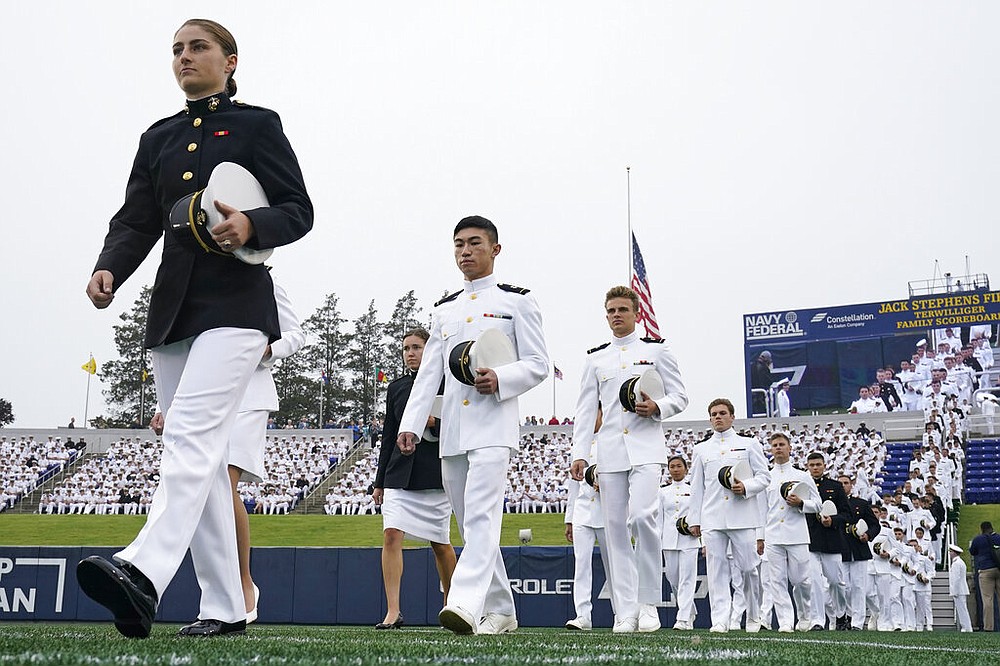 U.S. Naval Academy graduation, commissioning