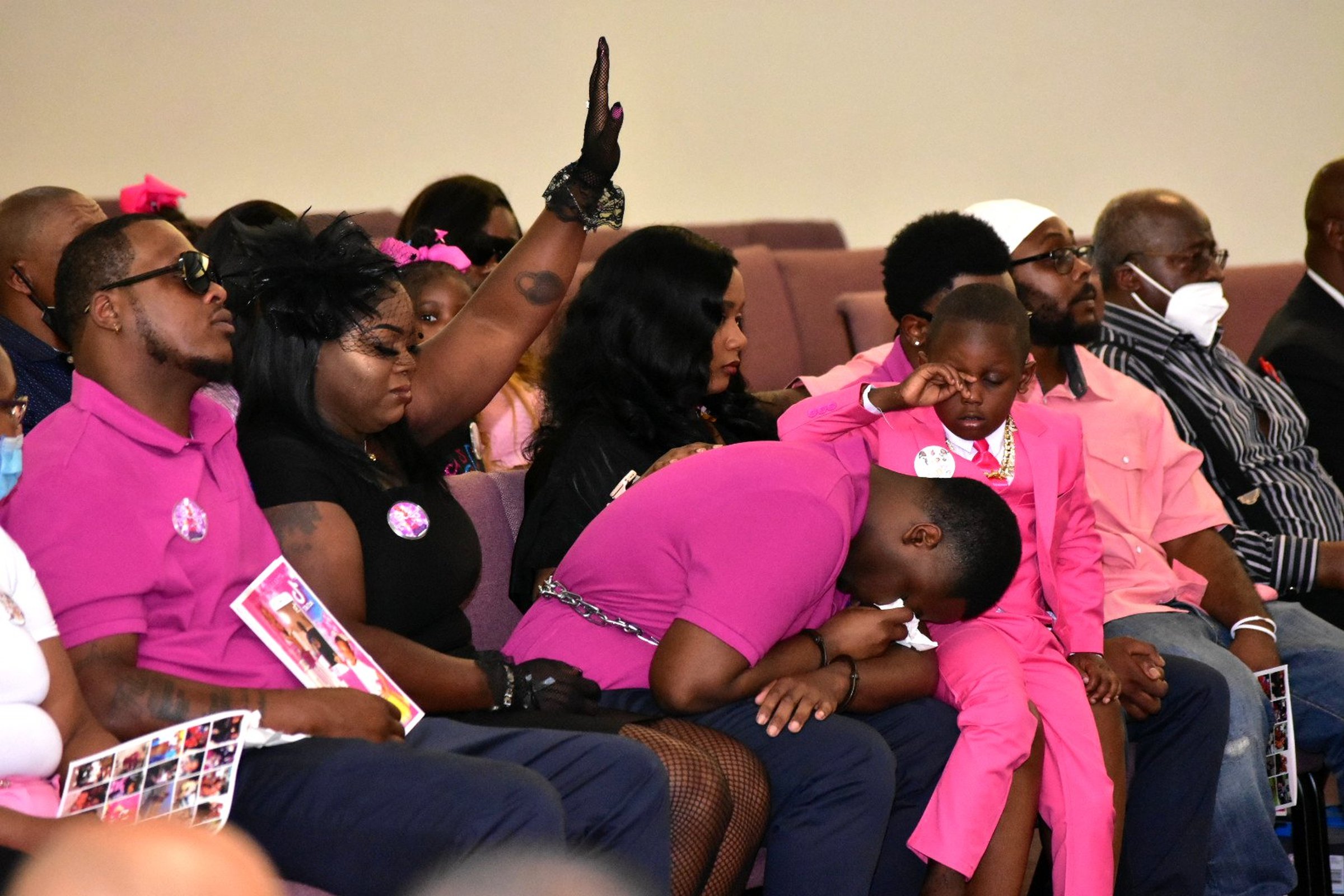 Chloe Alexander, 7, brightened hearts with her smile, crowd told