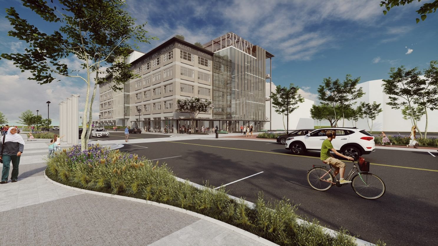 Preliminary architectural renderings show remodeled Main Library of the