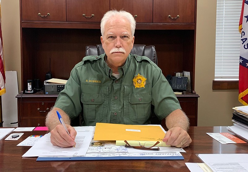 Union County Sheriff Ricky Roberts is shown in his office in El Dorado in this undated courtesy photo.