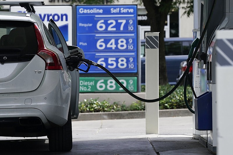 Gas is advertised for more than $6 per gallon at a gas station in Sacramento, Calif., Friday, May 27, 2022. (AP Photo/Rich Pedroncelli, File)