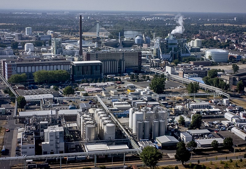 The Industrial Park of Hoechst is pictured in Frankfurt, Germany, last month.
(AP/Michael Probst)