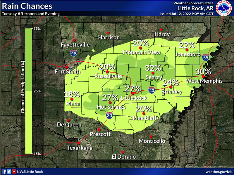 Forecasters: Cold front carries chance for rain, slightly cooler ...