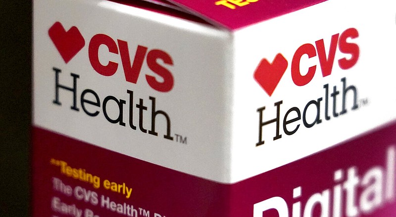 A CVS Health product is displayed at a store in North Andover, Mass., in this May 3, 2021 file photo. (AP/Elise Amendola)