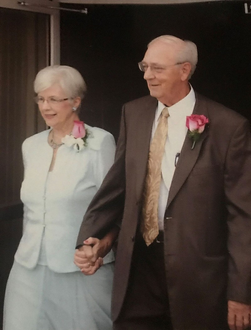 Martha and Lawrence Burns on their wedding day, Aug. 30, 2014