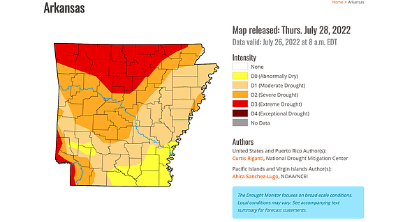 20 Arkansas counties designated by USDA as primary natural disaster areas - Vimarsana News