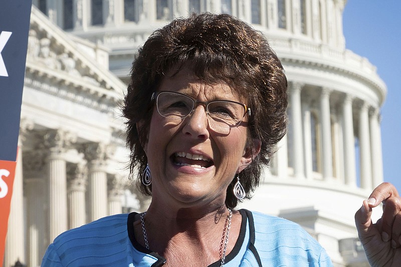 In this July 19, 2018, photo, Rep. Jackie Walorski, R-Ind., speaks on Capitol Hill in Washington. Walorski's office says that she was killed Wednesday, Aug. 3, 2022, in a car accident. 
 (AP Photo/J. Scott Applewhite, File)