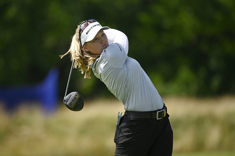 Brooke Henderson (above) is one of four major champions this season on the LPGA Tour. Henderson will compete in the Women’s British Open beginning today in Muirfield, Scotland.
(AP/Nick Wass)