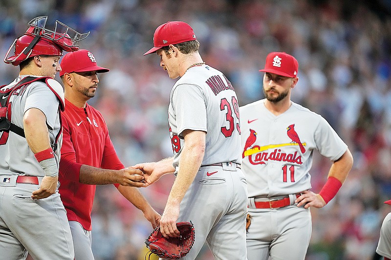 McMahon, Grichuk tee off, Rockies end Cards' win streak at 7