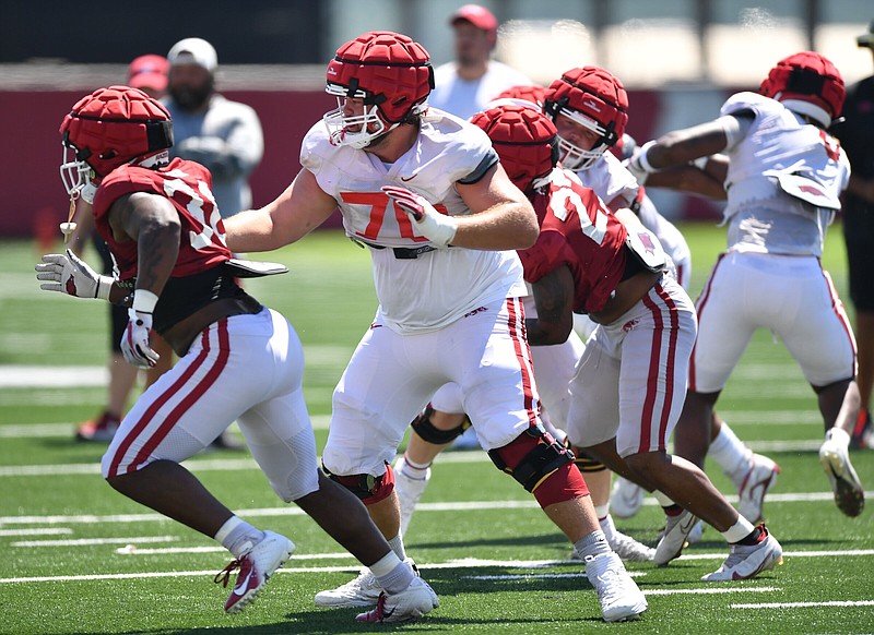 Front-line veterans: Razorback unit’s 100 starts should be dividends ...