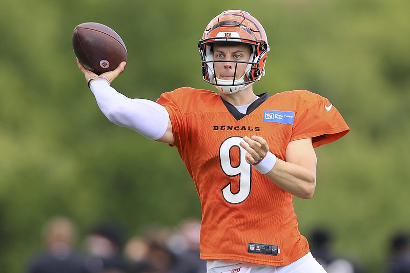 Joe Burrow is 'doing all the work' to play in Bengals' season opener