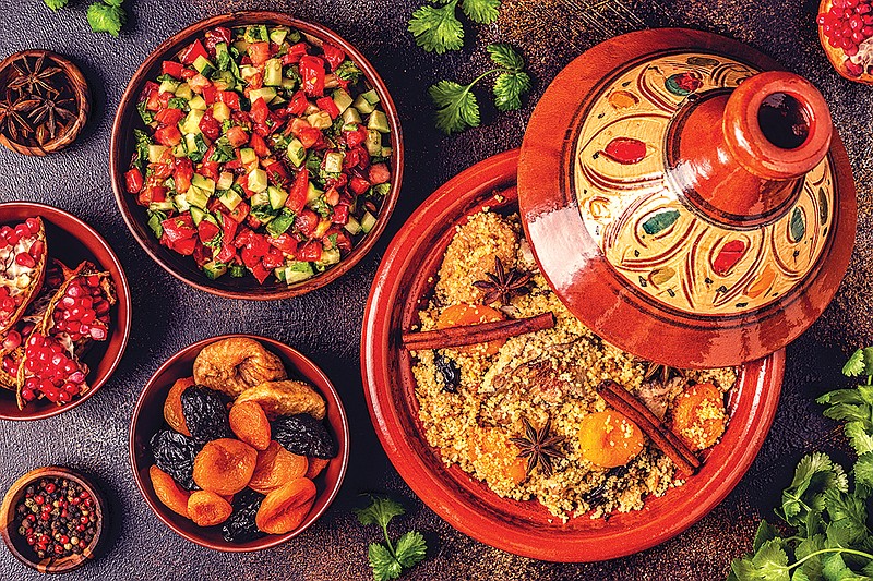 Getty Images / Traditional moroccan tajine of chicken with dried fruits and spices.