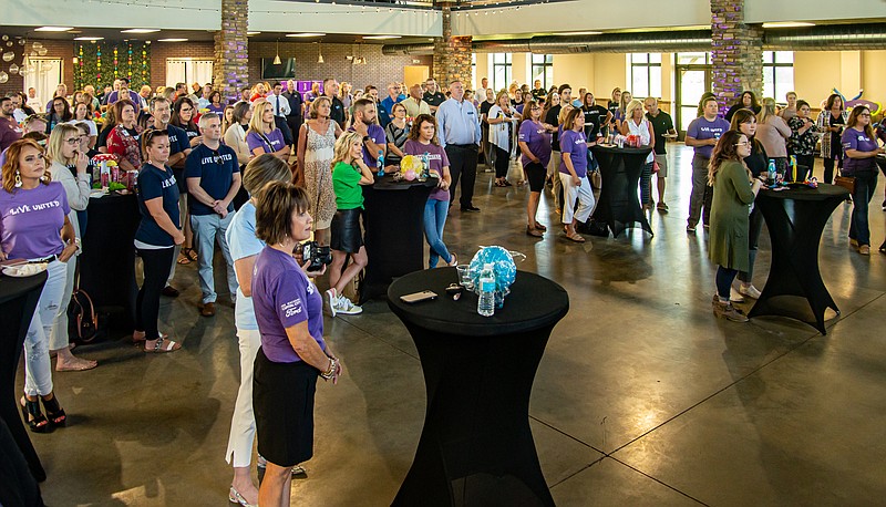 United Way of Central Missouri supporters and partners gathered at Capital Bluffs Wednesday, Aug. 31, 2022, for the annual United Way Community Campaign Launch.  (Ken Barnes/News Tribune photo)