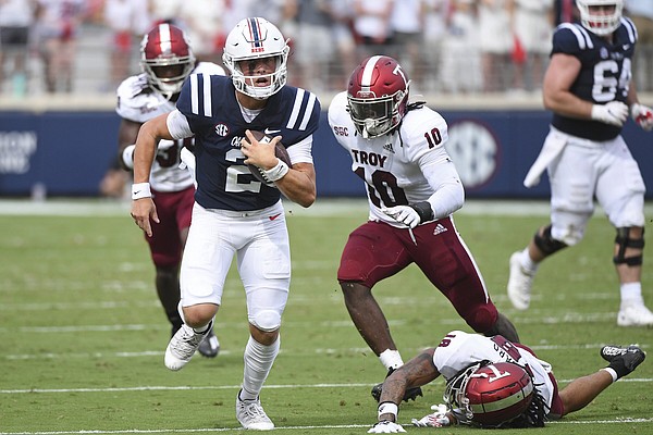No. 21 Ole Miss leans heavily on transfers against Troy - The San Diego  Union-Tribune