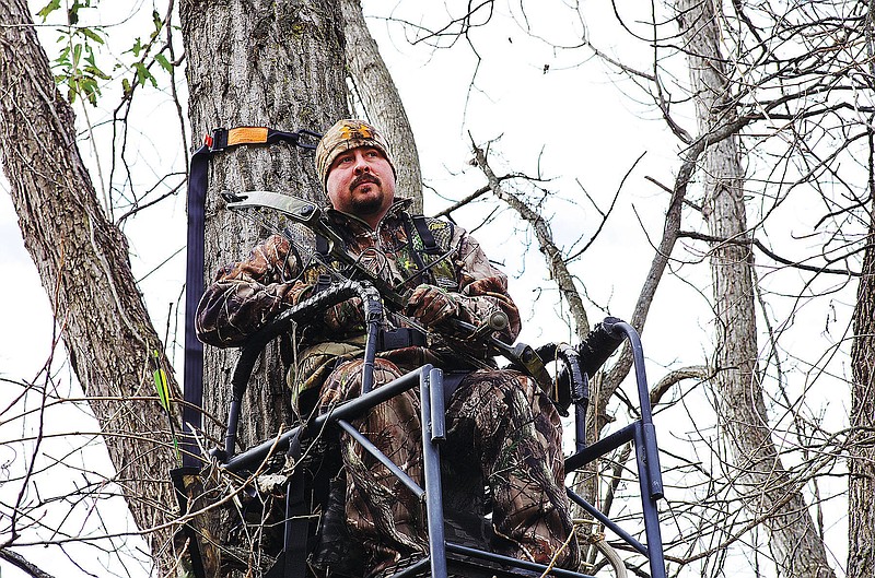 When hunting from a tree stand, safety is the hunter’s top priority. (Contributed photo)