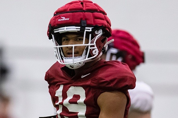 Why Alabama football players are wearing padded helmets in practice 