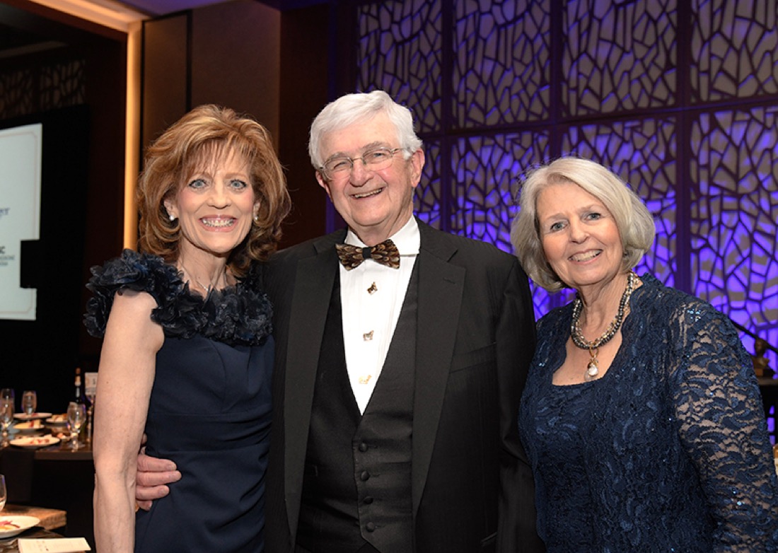 Lynda Hood, Dr. Phil Burns and Linda Moss Mines