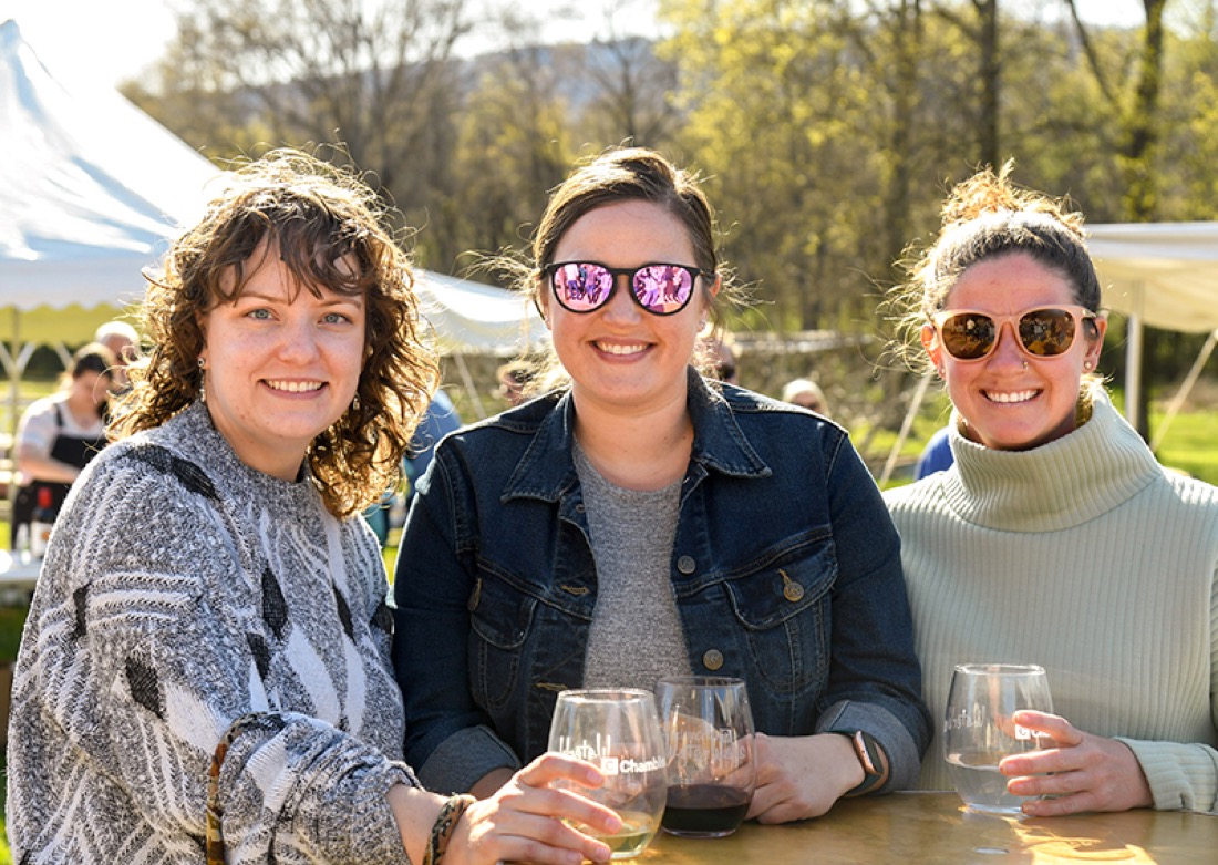 Megan Taig-Johnston, Nikki Carpenter and Sarah Farnsley