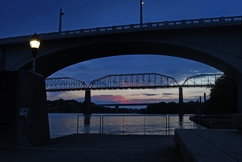 Chattanooga bridges at sunrise Chattanooga Times Free Press