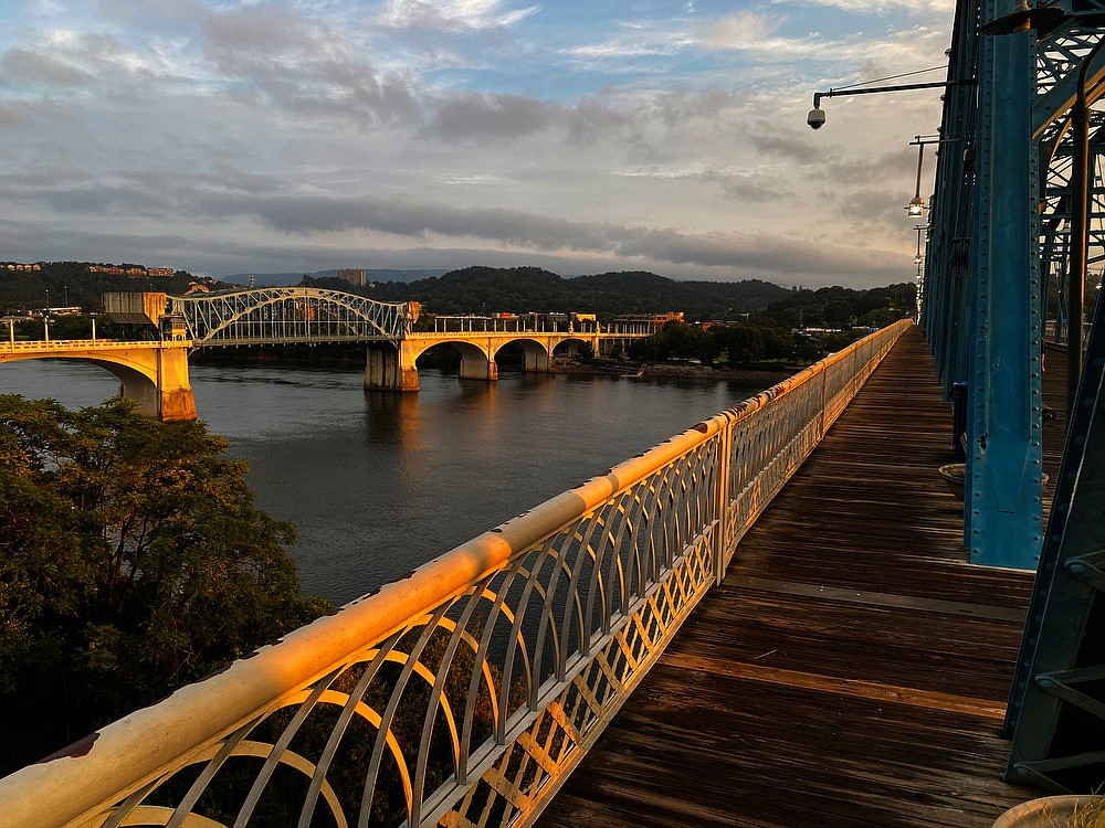 Chattanooga bridges at sunrise Chattanooga Times Free Press