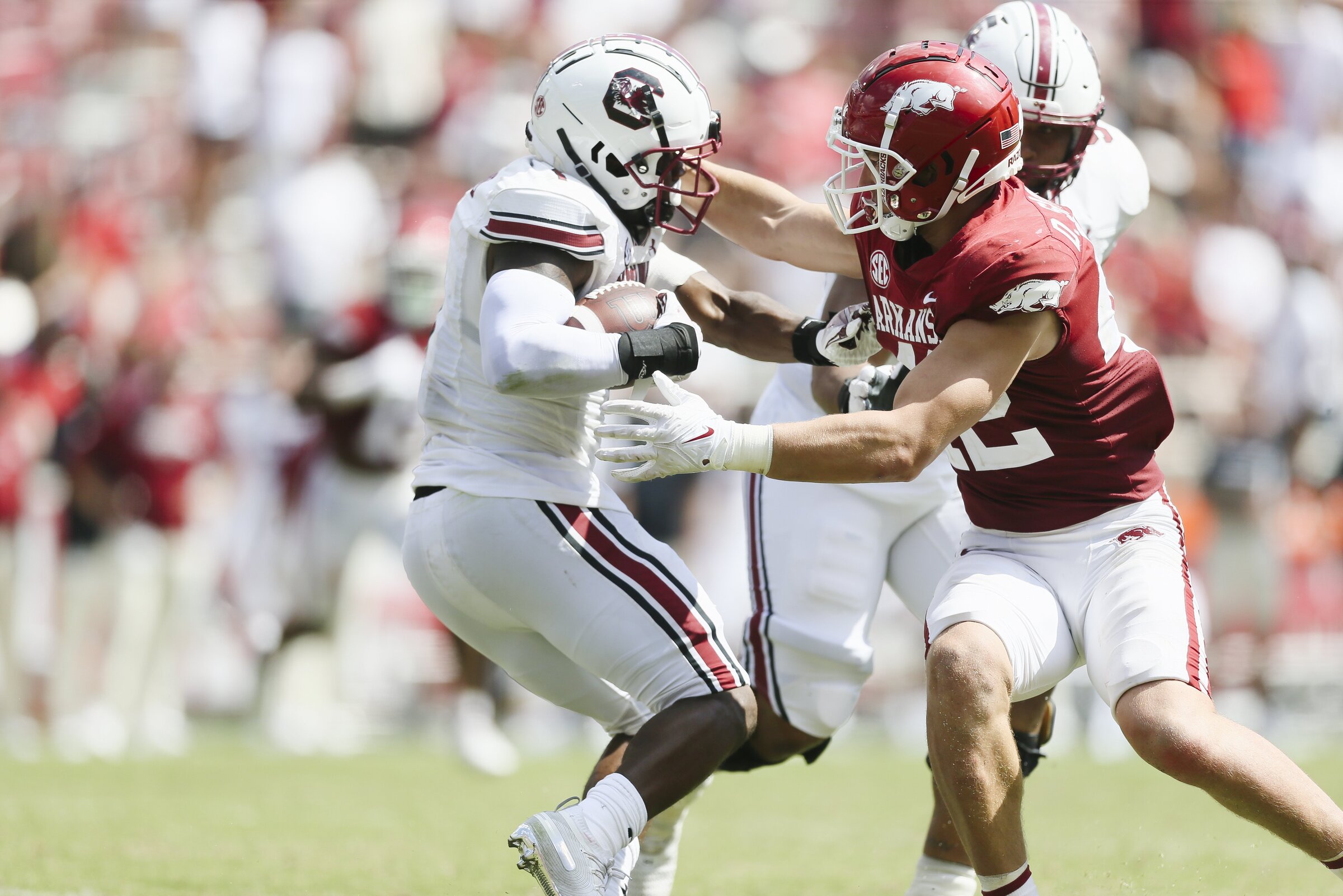 WholeHogSports - Sanders grew into an NFL player in Arkansas