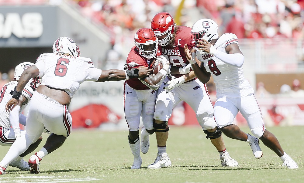 Arkansas Defeats South Carolina 44-30 | The Arkansas Democrat-Gazette ...