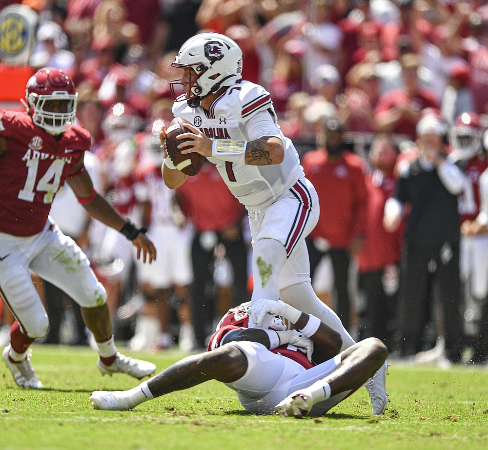 Arkansas Defeats South Carolina 44-30 | The Arkansas Democrat-Gazette ...