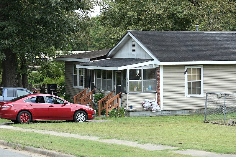 Authorities with the Little Rock Police Department responded to a double homicide at 3216 South Louisiana on Saturday night. Police announced Sunday that one person was arrested in connection to the homicides.
(Arkansas Democrat-Gazette/Colin Murphey)