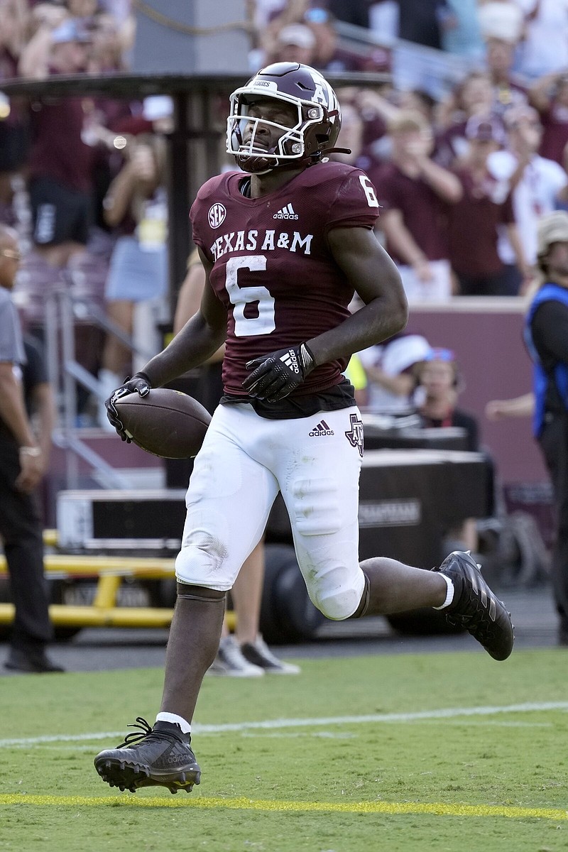 Devon Achane and the No. 24 Texas A&M Aggies will have a chance to redeem themselves on Saturday when they face the No. 13 Miami Hurricanes in College Station, Texas. The Aggies lost to Appalachian State last Saturday.
(AP/Sam Craft)
