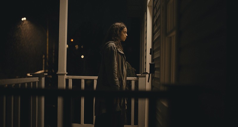Tess (Georgina Campbell) discovers the Airbnb she has rented isn’t quite as advertised in the bizarro horror film “Barbarian,” which came in at No. 1 with $10 million in box office receipts.