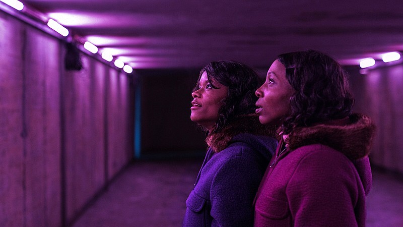 A bonded pair: Jennifer Gibbons (Tamara Lawrance) and her sister June (Letitia Wright) are twins who refuse to communicate with anyone other than each other in Agnieszka Smoczynska’s tragic “The Silent Twins.”